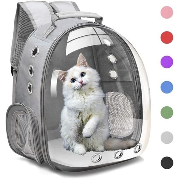 Bubble Carrying Bag for Small Medium dogs Cats,Space Capsule Pet Hiking backpack - Picture 7 of 7